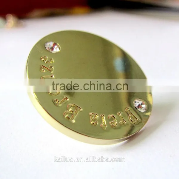 a Crystal Gold Color Jeans Button photo-3