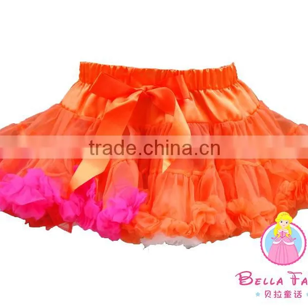 2015 Multi Color Pettiskirt Summer Boutique Baby Dance Tutu Skirts Chiffon Pettiskirt Tutu Newborn Petti Skirt Fluffy photo-2