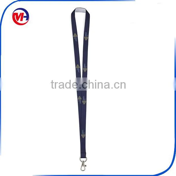 Factory Silk Printed Logo Woven Lanyard