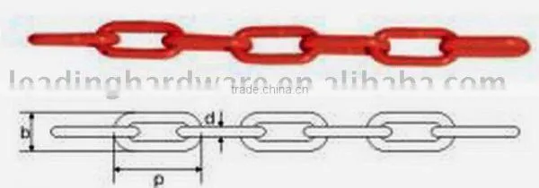 Long Link Binder Chain G80 Alloy,Painted Orange(chain)