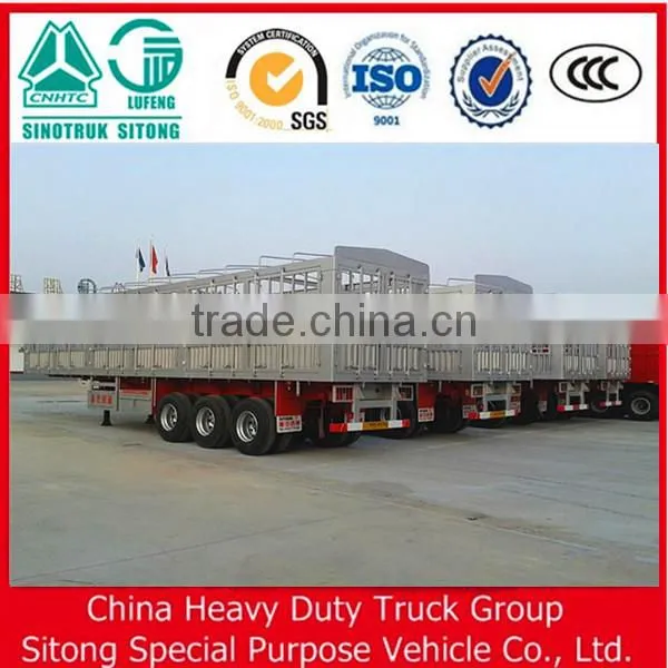 Sino Truck Sitong Tri-axle Stake Semi Trailer Truck Trailer photo-4