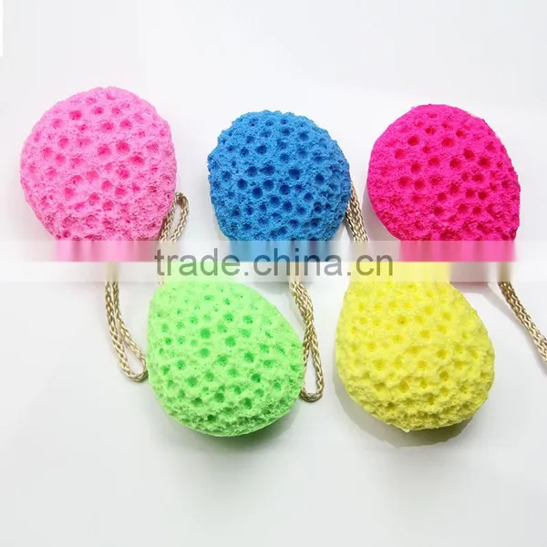 Red Bath Sponge Exfoliating Body Sponge Scrubbing Tools photo-5