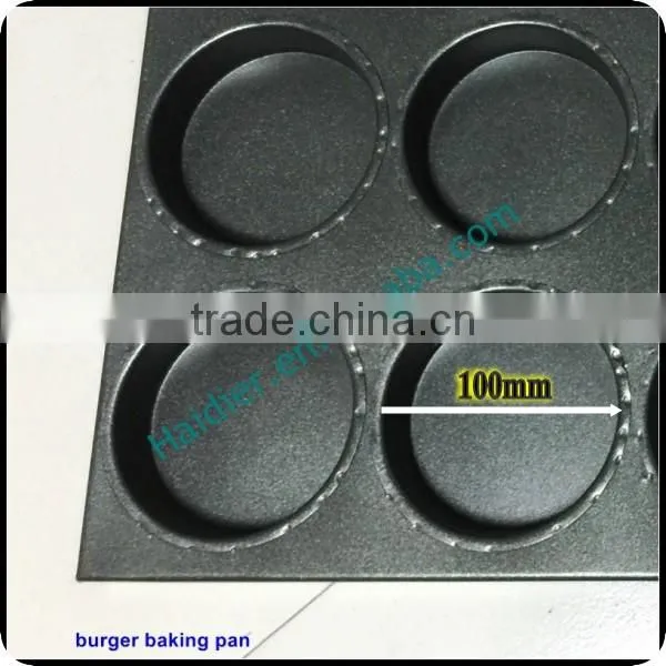High Quality Non-stick Teflon Hamburger Aluminum Bakery Trays 15 Grooves Loaf Bread Baking Tray photo-3