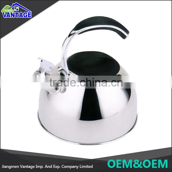 Wholesale Color Coating Whistling Kettle Bright Polishing Stainless Steel Tea Kettle photo-5