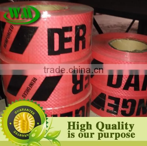 pe Woven Cloth Yellow Printable Caution Tape photo-6