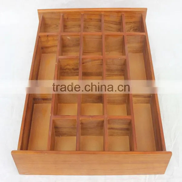 Wardrobe Soft Close Pull Out Pine Wooden Jewelry Drawer photo-3