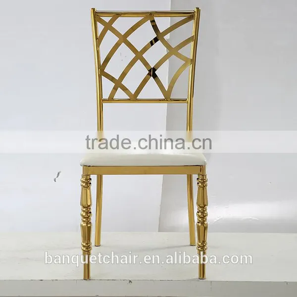 Foshan Furniture Market High-class Brief Stainless Steel Chair for Sale photo-4