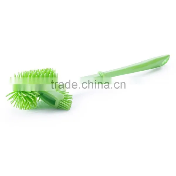 J222 Family Bathroom Curved Handle Toilet Brush photo-4