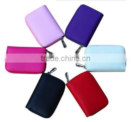 Cy278 Organ Style Genuine Cow Leather Unisex Card Holder Wallets Men Credit Card Holders Women Pillow Card Package Purse photo-6
