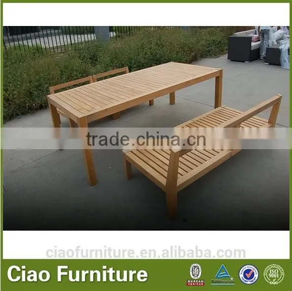 Wooden Sofa Outdoor Teak Wood Furniture Set photo-5