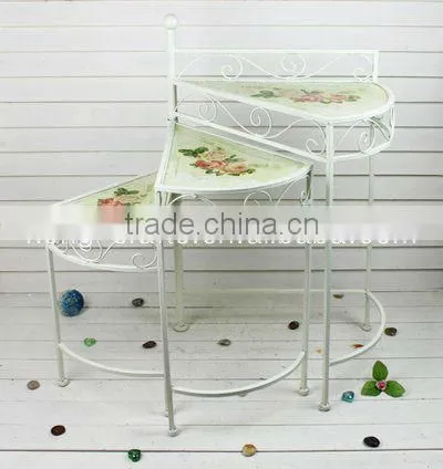 3 Tier Iron Flower Pot Stand for Garden Decor