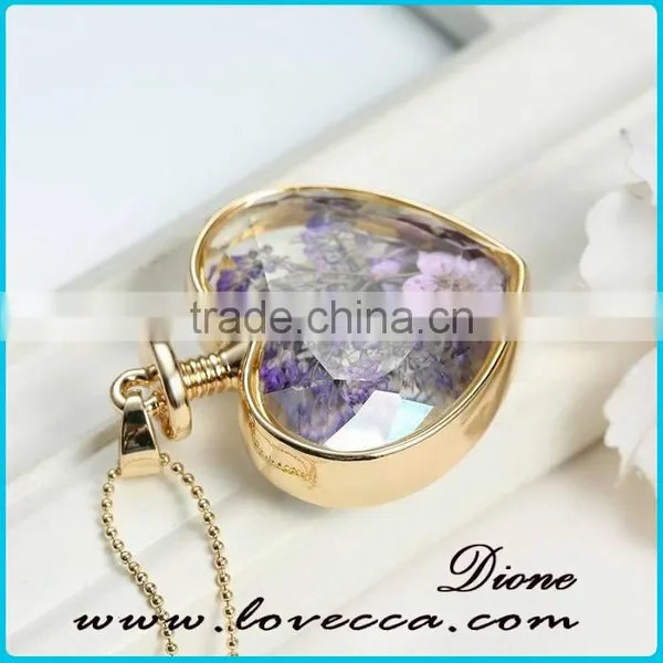 Real Flower Necklace Botanical Necklace Resin Flower Necklace Dry Flowers Jewelry photo-3
