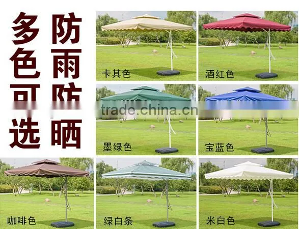 Wholesale Outdoor Sunshade Umbrella Outdoor Patio Umbrella Double Square Wrench Security Guard Umbrella photo-4