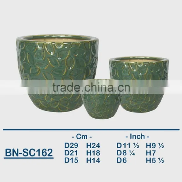 Vietnamese Ceramic Glazed Indoor Pot/ Indoor Planter BN-SC156 photo-3