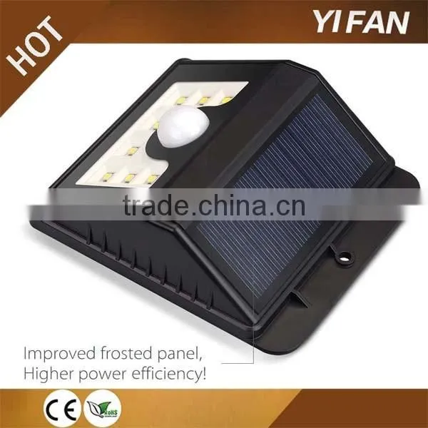 8 Led Solar Motion Sensor Light Outdoor Solar Led Wall Lamp Led Light Garden Decoration Light photo-5