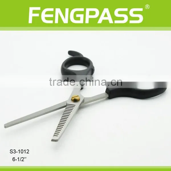 S3-1012 6-1/2" Inch 2CR13 Stainless Steel With ABS Handle Double Thinning Hair Cutting Scissors photo-4