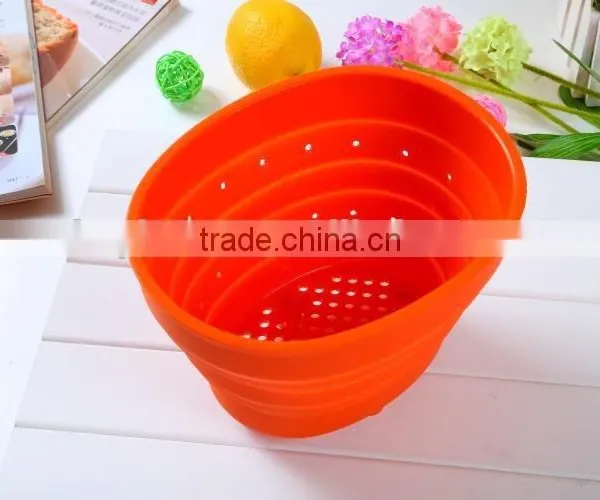 Silicone Garbage Bucket Fashion Sundries Basket Waste Basket photo-5