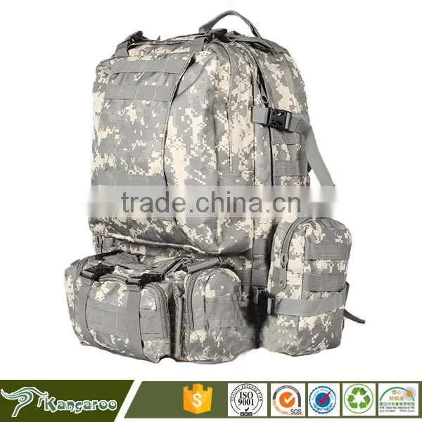 Canvas Camping Camouflage Backpack Bag photo-2