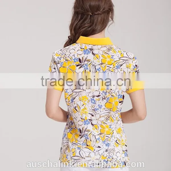 2016 New Designs Lady Colorful Polo t Shirt Factory Price photo-6