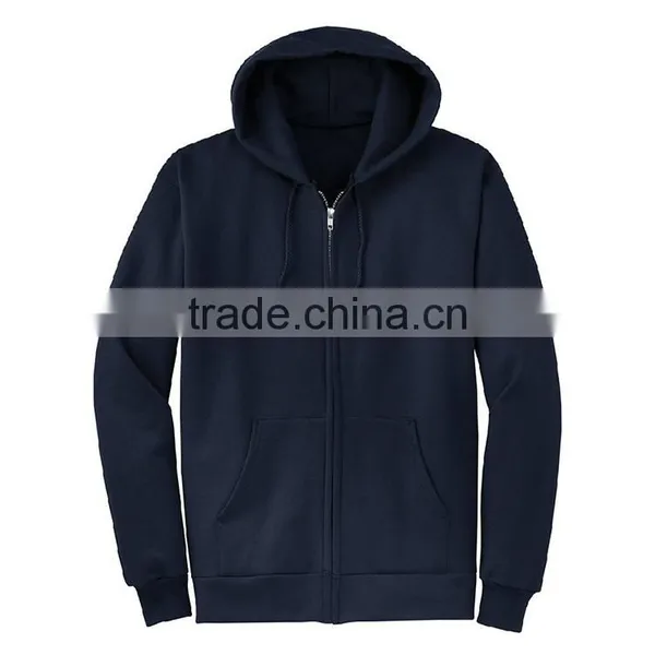 Wholesale Price Custom Label Design Bulk Man Plain Polyester Cotton Fleece Zip Up Hoodie photo-5
