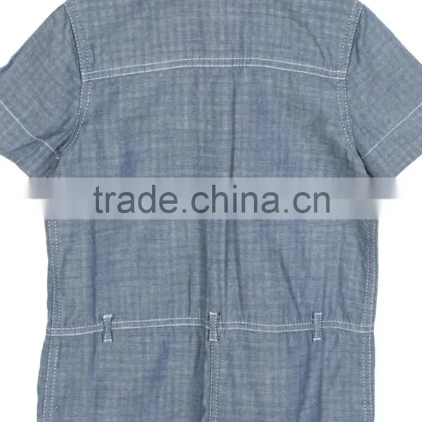 2017 Children Custom Baby Clothes Button up Romper Cotton Jumpsuit Infant Toddler Kids Clothing photo-3