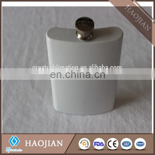 Sublimation White Color Stainless Steel Hip Flasks photo-2