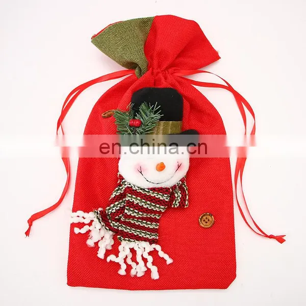 3 Style Christmas Gifts Santa Claus Sack Kids Candy Christmas Bag photo-3