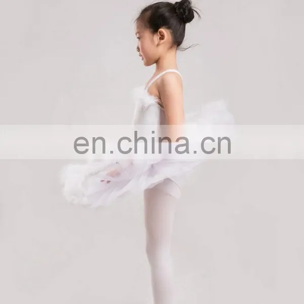 Amazon Soft Beautiful Classical Kid Girls White Swan Ballet Tutu photo-2