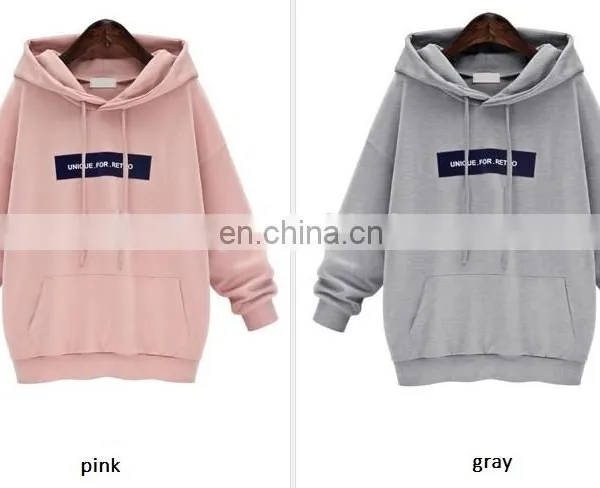 Clothing Factory China Supplier Crewneck Sweatshirt Women Dropped Shoulder Cotton Sweatshirt photo-3
