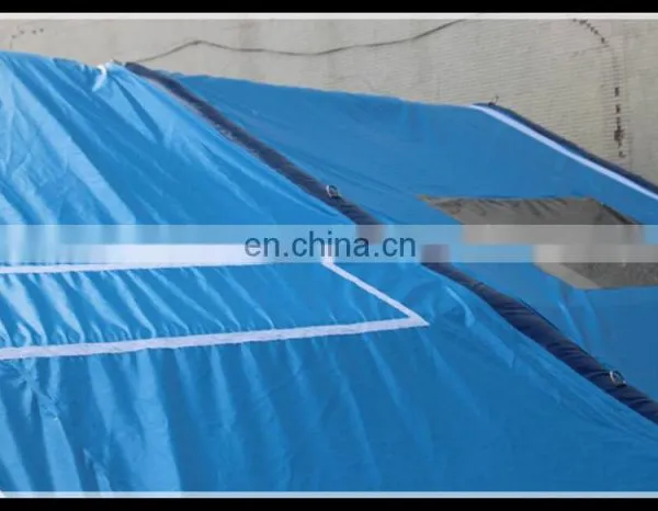 Wholesale Inflatable Blue Camping Air Tent,inflatable Triangle Lawn Tent for Advertisement photo-2