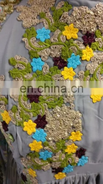 2017 Party Wear Semi Stitched Dress Material With Printed Jacket / Latest Casual Occasion Wear Anarkali Suits (anarkali Suits) photo-5