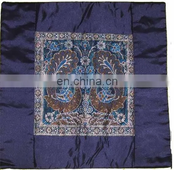 Sequins Patches Cushion Cover, Chikan Work Cushion Cover photo-5