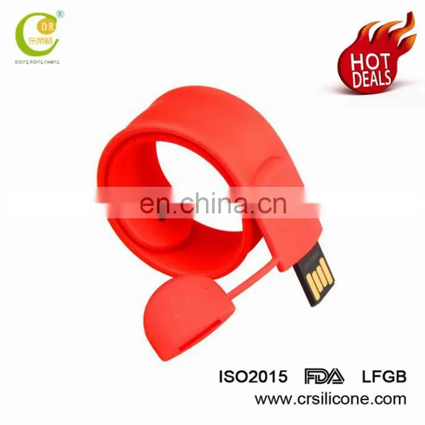 Custom Usb2.0 3.0 Christmas Gift Present Silicone Wristband/Convenient Bracelet Usb Flash Drive photo-4