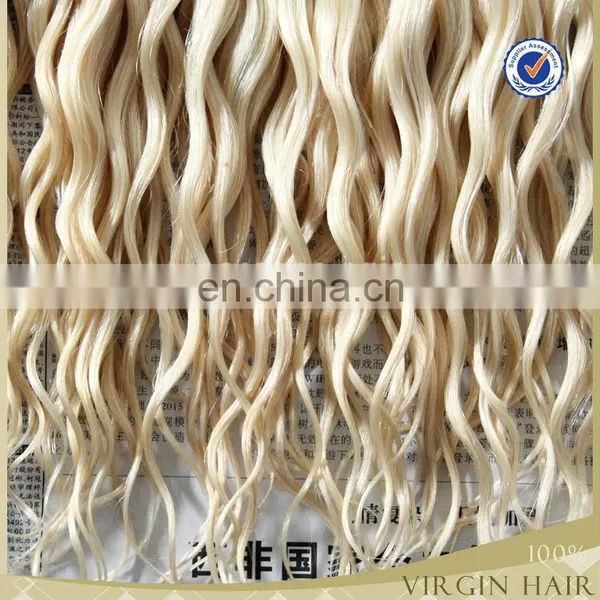 Tangle and Shedding Free Large Quantity in Stock 100 European 24inch Virgin Remy Blonde Brazilian Hair Weft photo-3