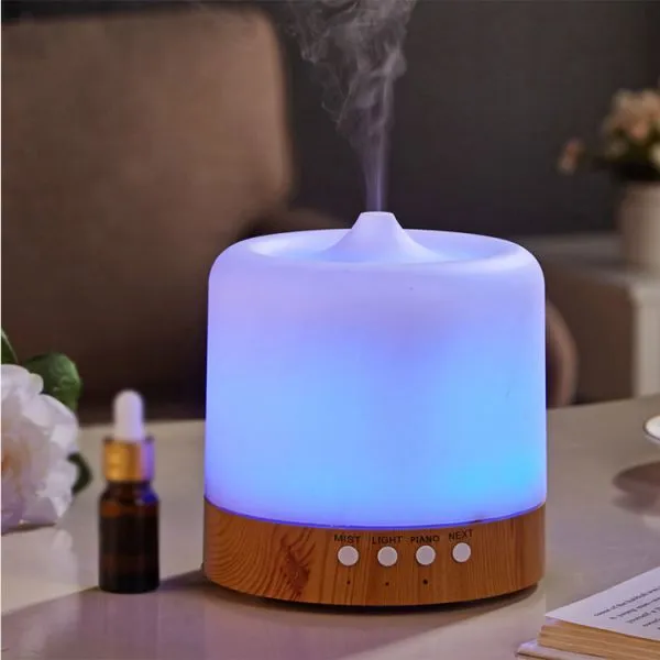 capacity 500ml humidifier air diffuser with music and LED light air purifier for smoke