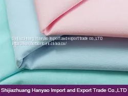 Plain Dyed Woven Fabric T/C 65/35 21x21 100x50 for Medical Care