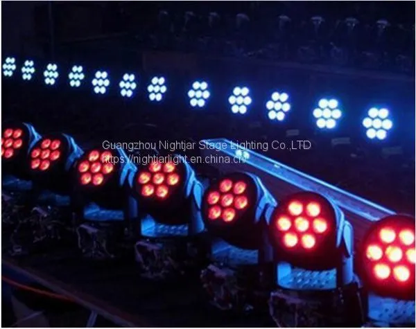 （NJ-L710）7PCS*10W 4 in 1 Mini LED Wash Light LED Moving Stage Lighting DJ Party Disco Wedding Lighting photo-2
