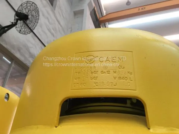 400L800L840L1000l CHLORINE REFRIGERANT GAS Cylinder With Flange &without With LR,BV CERTIFICATE photo-3