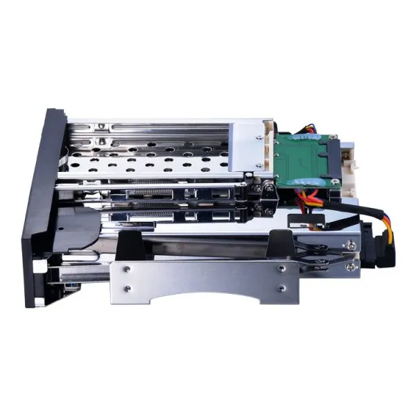 Unestech 2.5+3.5in SATA Tray-less SSD Hdd Mobile Rack for 5.25in Optcial Drive Enclosure photo-2
