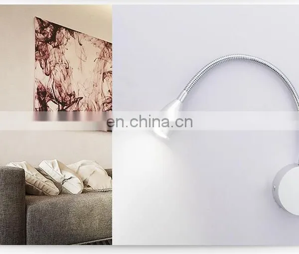 Export Quality Led Hotel Gooseneck Wall Lamp Aluminum Energy Saving Modern Led Lamp Flexible Night Stars Bedroom Lamp photo-2