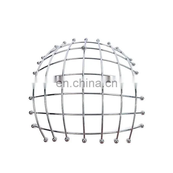 China New Style Storage Kitchen Organizer Wholesale Metal Silver Steel Fruit Basket photo-4
