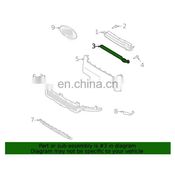 OEM LR134880 Grille Moulding For Land Rover New Defender 110 2020 Radiator Grille photo-3