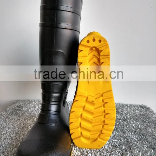 Anti-impact Black Safety Boots /pvc Materials photo-4