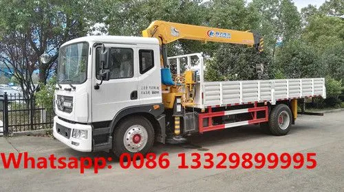 HOT SALE!Dongfeng D9 190hp Diesel 5tons Cargo Truck With Crane for Sale photo-3