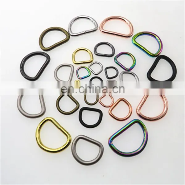 Factory Manufacture Bag Accessories Zinc Belt Buckle Metal D Ring For Handbag Dog Collars photo-3