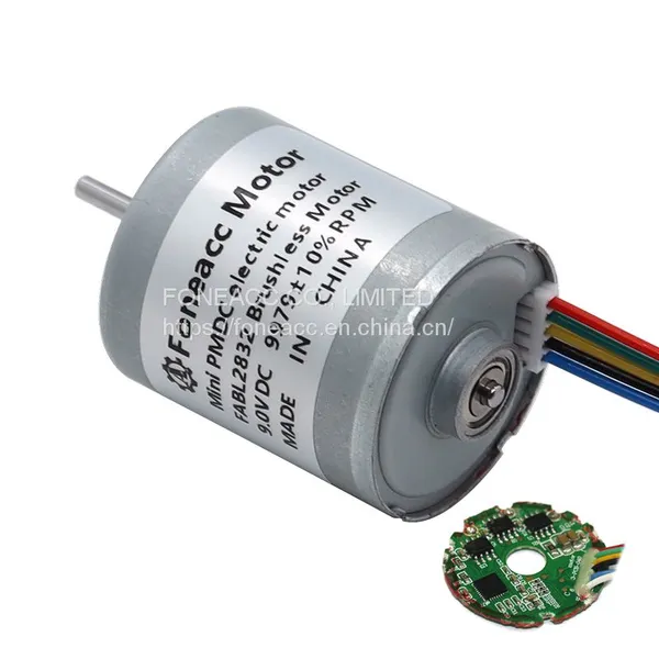 BL2832I OD 28mm Custom 6V 9V 12v 24v High Speed Low Noise Mini Brushless dc Electric Motor With Built-in Driver Board photo-3