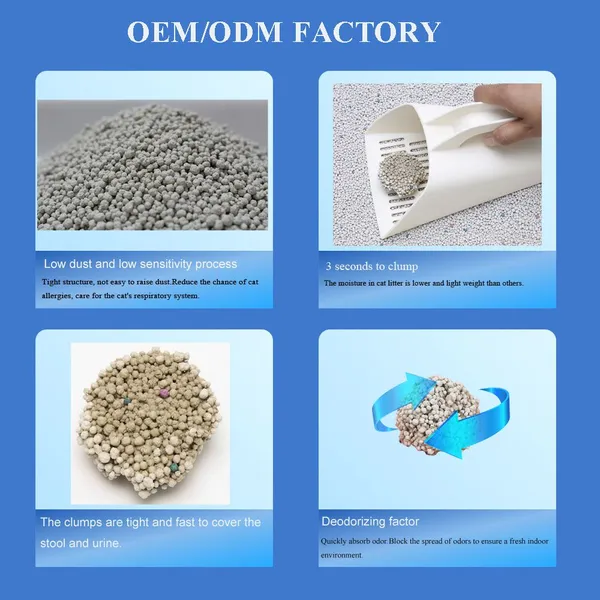 Pet Product: Hot Sell Bentonite Cat Litter With Strong Odor Control photo-2