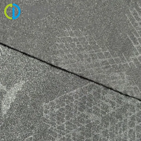 GRS 30D Satin 3D Printing 100%RPET Recycled Polyester Pongee Fabric for Down Jacket Lining photo-2