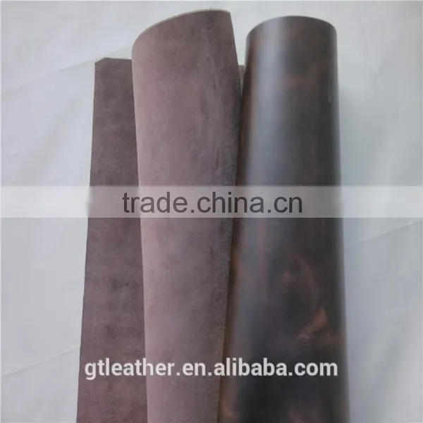 Cow Pull up Bags Leather for Genuine Leather Handbag photo-6