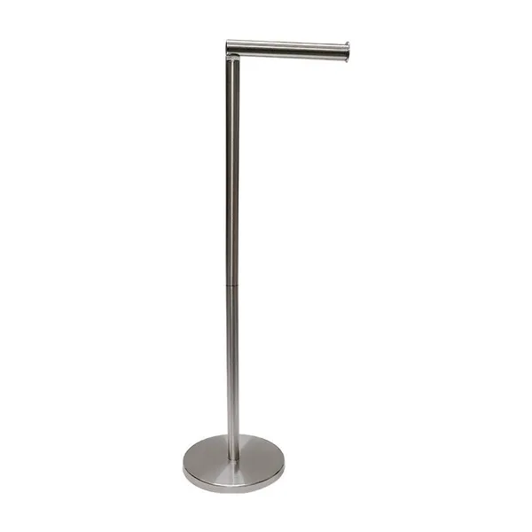 Commercial Stainless Steel Tissue Holder for Hotels, Household Roll Tissue Holder Vertically Raised Seven-shaped Bathroom Tissue Holder